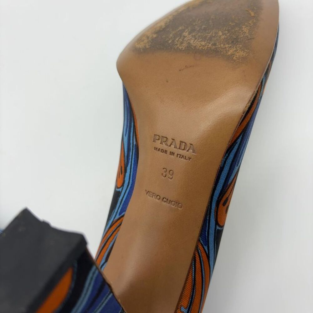 Prada Vibrant Blue and Orange Heels - Picture 9 of 9